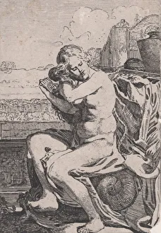 Visscher Prints: Bathsheba Combing Her Hair, ca. 1615. Creator: Willem Pietersz. Buytewech