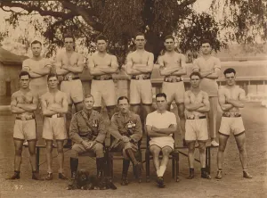 Battalion Gallery: The Battalion Boxing Team of the First Battalion, The Queens Own Royal West Kent Regiment. Poona, I