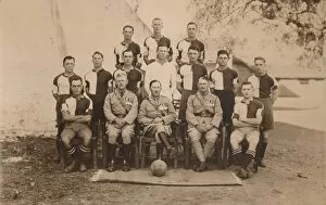 The Battalion Football Team of the First Battalion, The Queens Own Royal West Kent Regiment. Poona