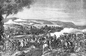 Zouaves Prints: The Batte of the Alma - painted by Horace Vernet, 1856. Creator: Henry Duff Linton