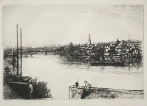 1818 1910 Prints: Battersea Reach. Creator: Francis Seymour Haden (British, 1818-1910)