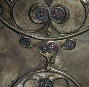 Repousse Gallery: Detail of the Battersea Shield, Iron Age, c350-c50 BC