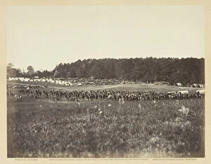 Military Camp Gallery: Battery A, Fourth U.S. Artillery, Robertsons Brigade, February 1864