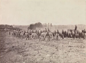 Andrew J Gallery: Battery Going into Action, Fredericksburg, December 13, 1862, 1862