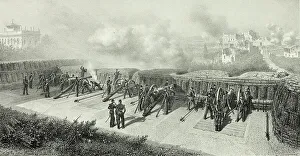 Souvenirs Ditalie Prints: Battery no.10, from Souvenirs d'Italie: Expédition de Rome
