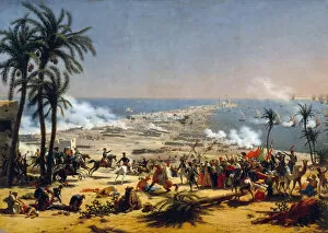 Battle of Aboukir, 25 July 1799. Artist: Lejeune, Louis-Francois, Baron (1775-1848)