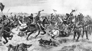Henry V Prints: The Battle of Agincourt, 25 October 1415, (1910)