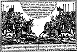 4th Century Bc Prints: The Battle of Alexander the Great against King Porus, Lubok print, 1830s