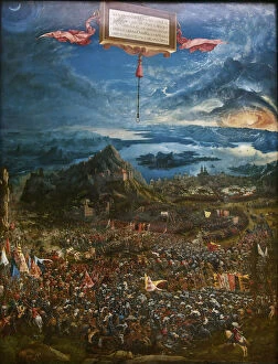 The Battle of Alexander at Issus, 1529. Artist: Altdorfer, Albrecht (c. 1480-1538)