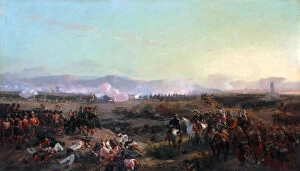 Battle Of Sevastopol Gallery: The Battle of the Alma on September 20, 1854. Artist: Lami, Eugene Louis (1800-1890)
