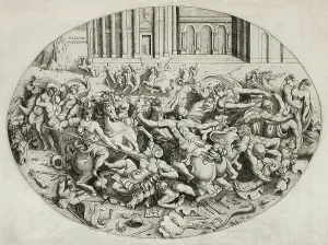 Amazon Prints: Battle of the Amazons, 1543. Creator: Enea Vico