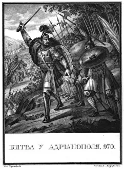Chorikov Prints: The Battle of Arcadiopolis in 970 (From Illustrated Karamzin)