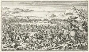 The Battle of Ascalon on August 12, 1099, 1683. Artist: Ten Hoorn, Timotheus (1644-1715) The Battle of Ascalon on August 12, 1099, 1683. Artist: Ten Hoorn, Timotheus (1644-1715)