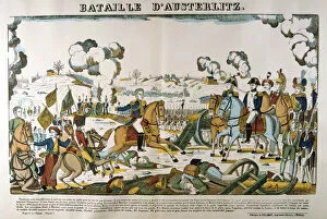 First Consul Bonaparte Collection: Battle of Austerlitz, 2 December, 1805, (c1835). Artist: Francois Georgin