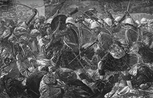 Anglo Afghan War Gallery: Battle of Baba Wali: The Highlanders Clearing a Village, c1880