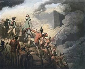Badajoz Gallery: Battle of Badajoz, Spain, 6th April 1812 (1819). Artist: T Fielding