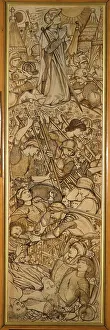 The Battle of Beth-Horon - Joshua Commanding the Sun and Moon to Stand Still, 1863. Creator: Sir Edward Coley Burne-Jones