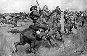 Attacker Gallery: Battle of Blood River, 2nd Boer War, 17 September 1901. Artist: Frederick Judd Waugh