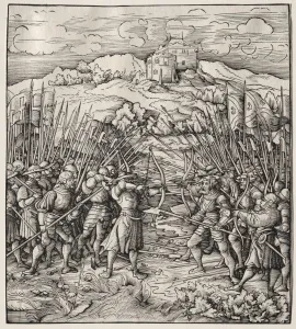 Leonhard Beck German Prints: The Battle Against the Blue Company, 1512-1518. Creator: Leonhard Beck (German, c