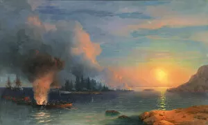 Aivazovsky Collection: The Battle of Bomarsund, 1858