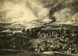 Cannon Prints: The Battle of Borodino, 7 September 1812, (1921). Creator: Unknown