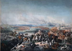 The Battle of Borodino on August 26, 1812, First quarter of 19th cen.. Artist: Hess, Peter von (1792?1871)