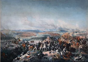 The Battle of Borodino on August 26, 1812, First quarter of 19th cen.. Artist: Hess, Peter von (1792?1871) The Battle of Borodino on August 26, 1812, First quarter of 19th cen.. Artist: Hess, Peter von (1792?1871)