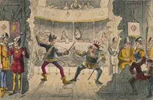 Battle Of Bosworth Field Collection: The Battle of Bosworth Field, a scene in the Great Drama of History, 1850. Artist: John Leech