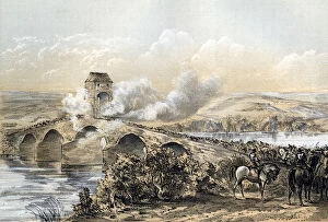 Images Dated 24th April 2007: The Battle of Bothwell Bridge, 1679 (19th century).Artist: Robertson