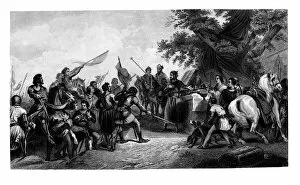 Emile Jean Horace Vernet Gallery: The Battle of Bouvines, 27 July 1214, (1875). Artist: CH Jeens