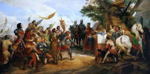 Horace 1789 1863 Prints: The Battle of Bouvines on 27 July 1214. Artist: Vernet, Horace (1789-1863)