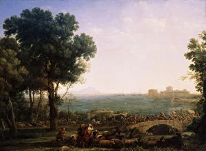 Battle on the Bridge, (Battle between Emperors Maxentius and Constantine), 1655. Artist: Claude Lorrain