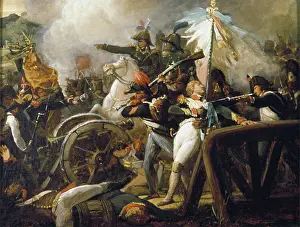 Casualties Prints: Battle on a Bridge, c1820-1870. Creator: Jean-Victor Schnetz