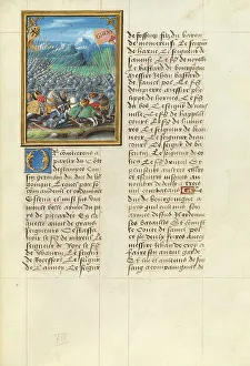 River Scheldt Prints: The Battle at the Bridge over the River Scheldt; Livre des faits de Jacques de Lalaing