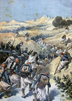 Brigand Gallery: Battle with the Brigands, Algeria, 1892. Artist: Frederic Lix