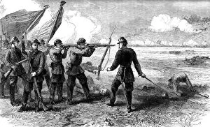 Battle Of Bull Run Collection: The Battle of Bull Run, Virginia, 1861 (c1880)