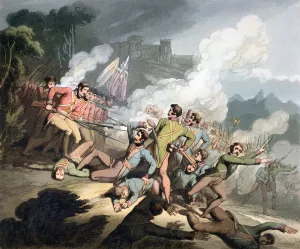 Thales Fielding Prints: Battle of Busaco, Portugal, 27th September 1810 (1819). Artist: T Fielding