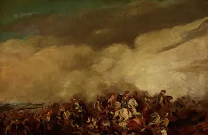 Advancing Prints: Battle, c1835. Creator: Piotr Michalowski
