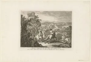 The Battle of Cahul, 1770. Artist: Chodowiecki, Daniel Nikolaus (1726-1801) The Battle of Cahul, 1770. Artist: Chodowiecki, Daniel Nikolaus (1726-1801)