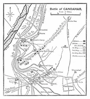 Battles Of The Nineteenth Century Gallery: Battle of Candahar: Plan, 1902