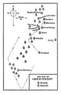 Images Dated 7th March 2007: Battle of Cape St Vincent, 1797