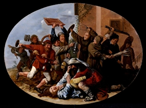 Carnival Prints: Battle Between Carnival and Lent, about 1633-1634. Creator: Jan Miense Molenaer