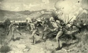 Explosion Prints: The Battle of Colenso - Queens (Royal West Surrey) Regiment Leading the Central Attack