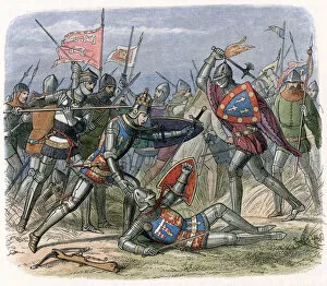Black Prince Gallery: Battle of Crecy, France, August 1346 (1864)
