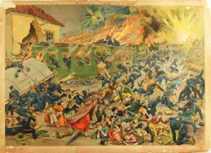 Russian Troops Gallery: The Battle at Czortkow, 1914. Artist: Anonymous