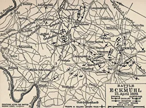 Battle of Eckmühl, 22 April 1809, (1896)