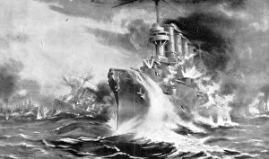 Splash Prints: Battle of the Falkland Islands, 8 December 1914, (1915)