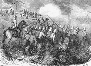 Aiming Collection: The Battle of Ferozeshah, c1891. Creator: James Grant