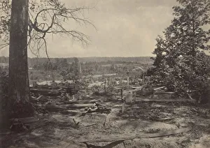 Atlanta Georgia Usa Prints: The Battle Field of Peach Tree Creek, Georgia, 1860s. Creator: George N. Barnard