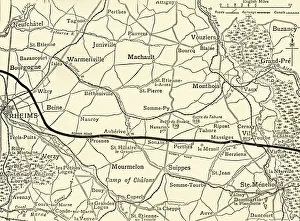 Frontline Prints: The Battle-fields of Champagne, First World War, 1915, (c1920). Creator: Unknown